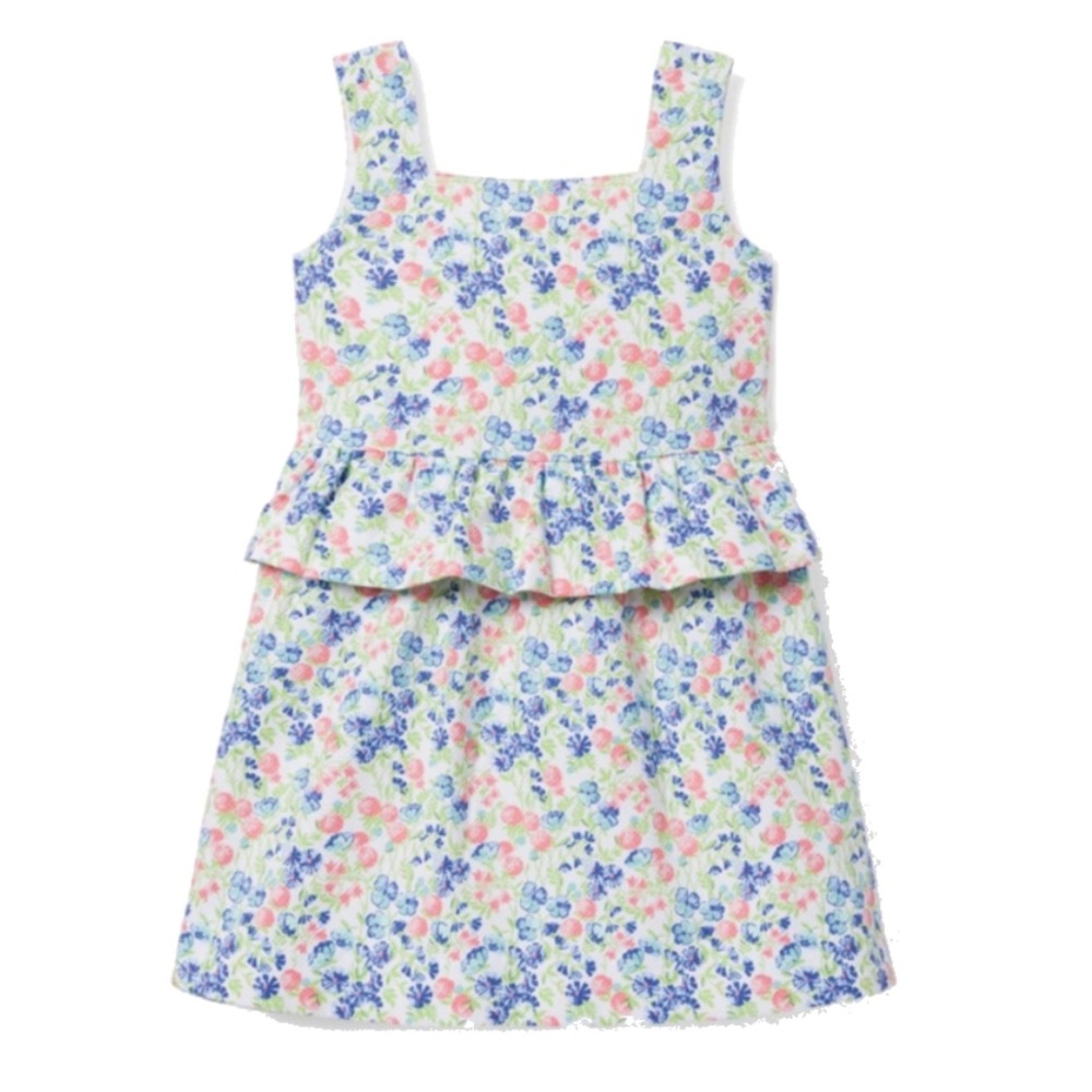 Ditsy Floral Peplum Dress